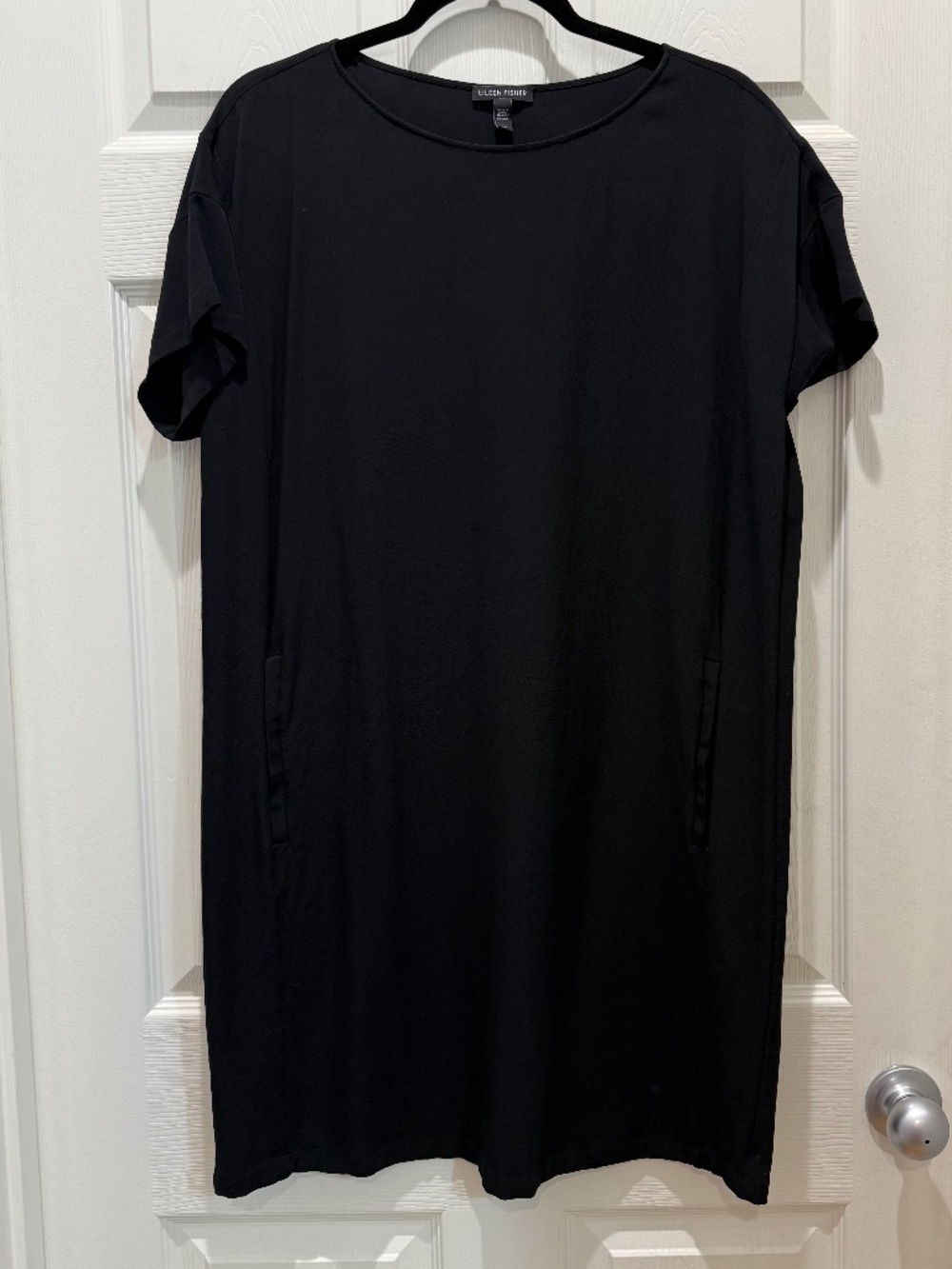 Eileen Fisher Tencel Blend Black Dress, size S